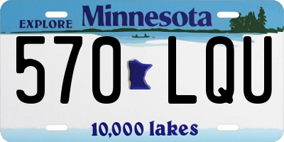MN license plate 570LQU