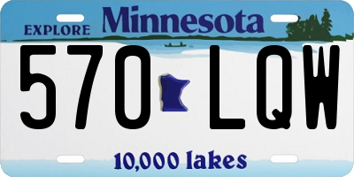 MN license plate 570LQW