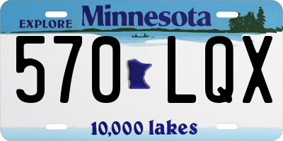 MN license plate 570LQX