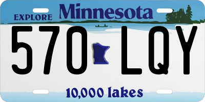 MN license plate 570LQY
