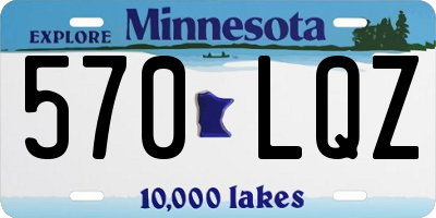 MN license plate 570LQZ