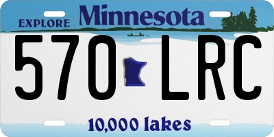 MN license plate 570LRC