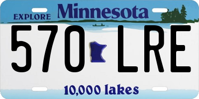 MN license plate 570LRE