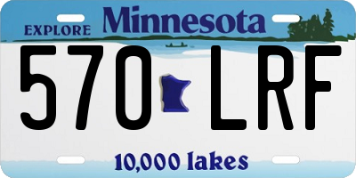 MN license plate 570LRF