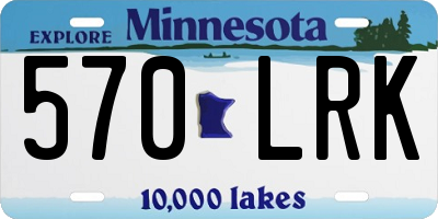 MN license plate 570LRK