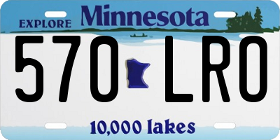 MN license plate 570LRO