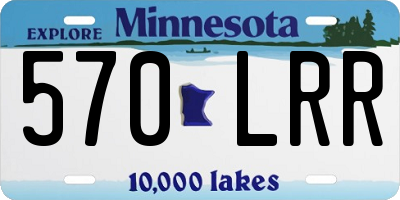MN license plate 570LRR
