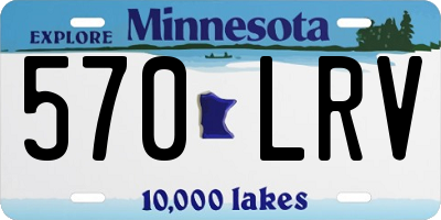 MN license plate 570LRV