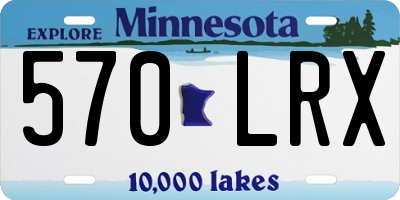 MN license plate 570LRX