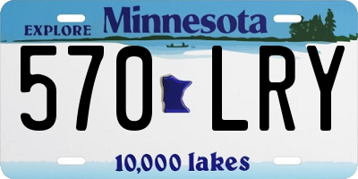 MN license plate 570LRY