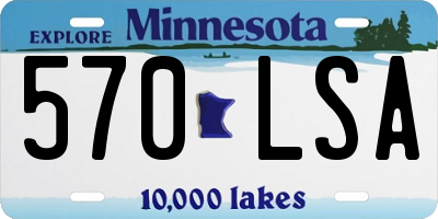 MN license plate 570LSA