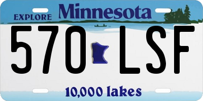 MN license plate 570LSF