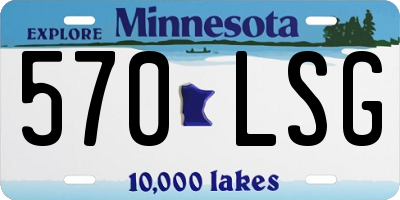 MN license plate 570LSG