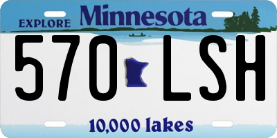 MN license plate 570LSH