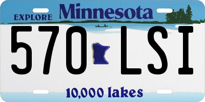 MN license plate 570LSI