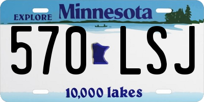MN license plate 570LSJ