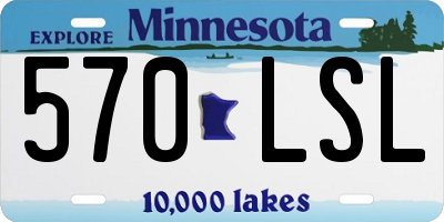 MN license plate 570LSL