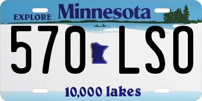 MN license plate 570LSO