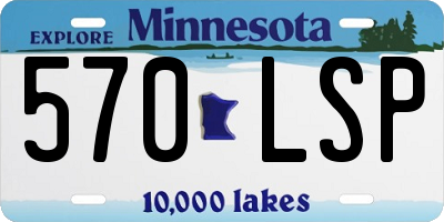 MN license plate 570LSP