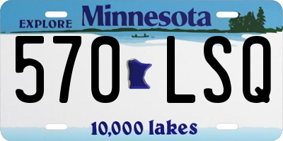MN license plate 570LSQ