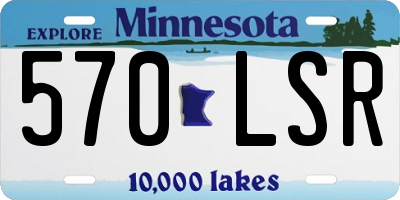 MN license plate 570LSR