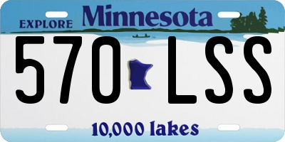 MN license plate 570LSS