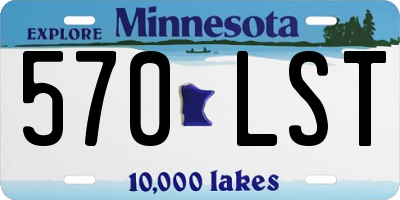 MN license plate 570LST
