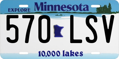 MN license plate 570LSV