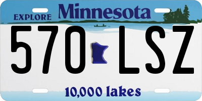 MN license plate 570LSZ