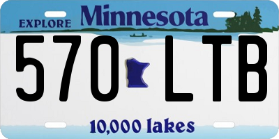 MN license plate 570LTB