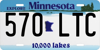 MN license plate 570LTC