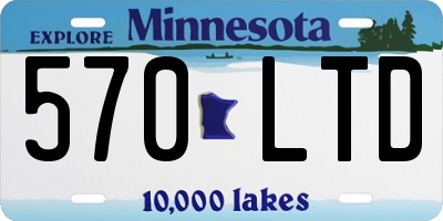 MN license plate 570LTD