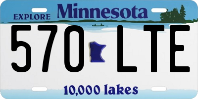 MN license plate 570LTE
