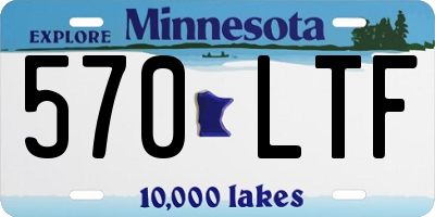 MN license plate 570LTF