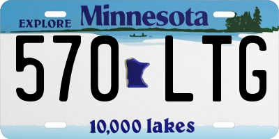 MN license plate 570LTG