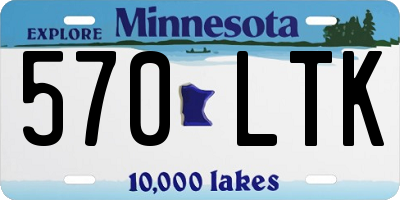 MN license plate 570LTK