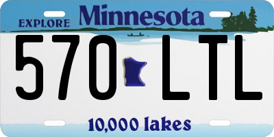 MN license plate 570LTL