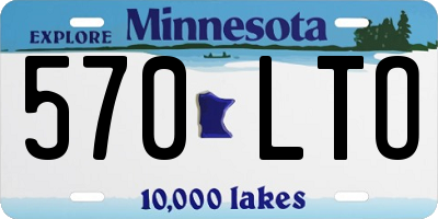 MN license plate 570LTO