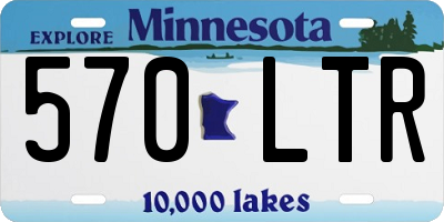MN license plate 570LTR