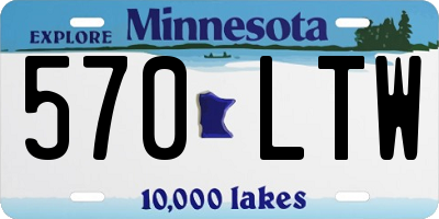 MN license plate 570LTW
