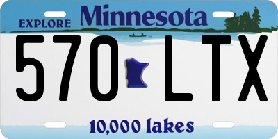 MN license plate 570LTX