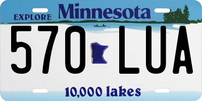 MN license plate 570LUA