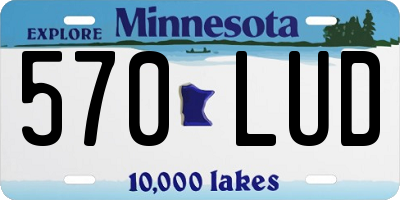 MN license plate 570LUD