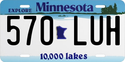MN license plate 570LUH