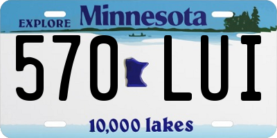 MN license plate 570LUI