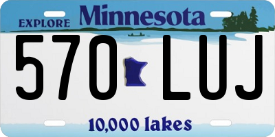 MN license plate 570LUJ