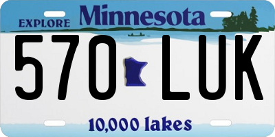 MN license plate 570LUK