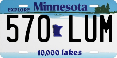 MN license plate 570LUM