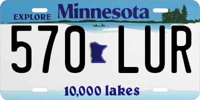 MN license plate 570LUR