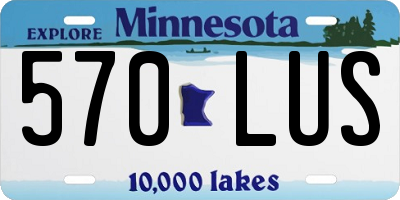 MN license plate 570LUS